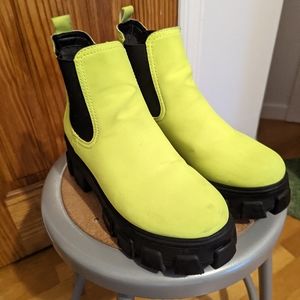 Neon Chunky Boots